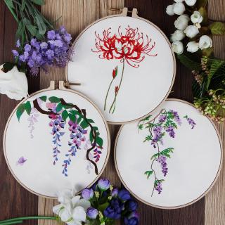 European-style hand embroidery diy material package embroidery beginner plants flowers and plants creative decorative painting Su embroidery embroidery