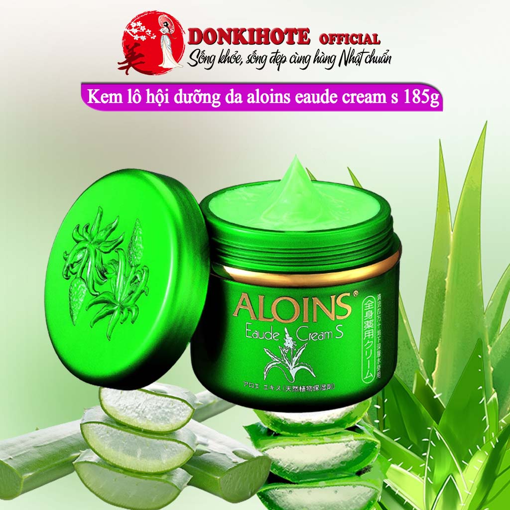 Kem lô hội dưỡng da Aloins Eaude Cream S, dưỡng ẩm, trắng hồng toàn thân Nhật Bản 185g