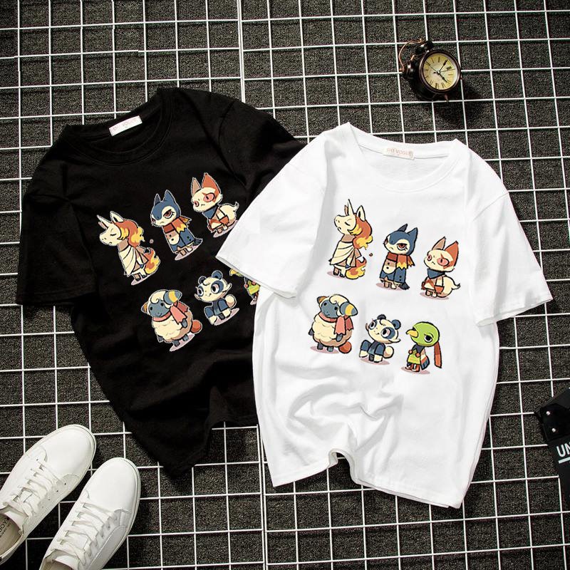 Áo thun unisex chibi nhân vật dễ thương form rộng vải dày mịn 2019T1221