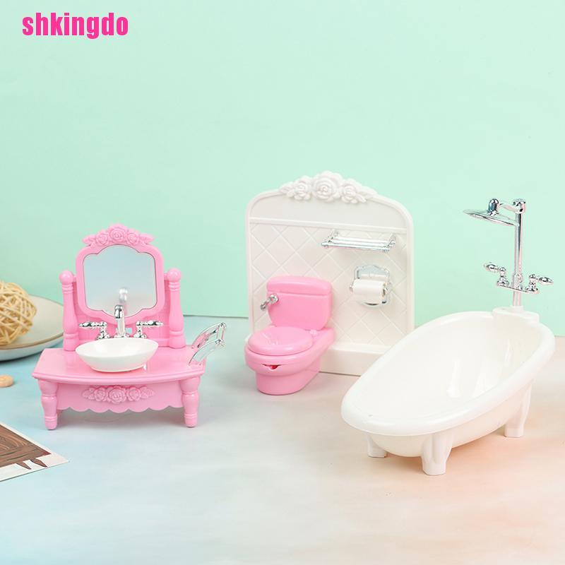 Bồn tắm/ Bồn cầu/ Bồn rửa mặt mô hình đồ chơi cho trẻ em (có bán lẻ)