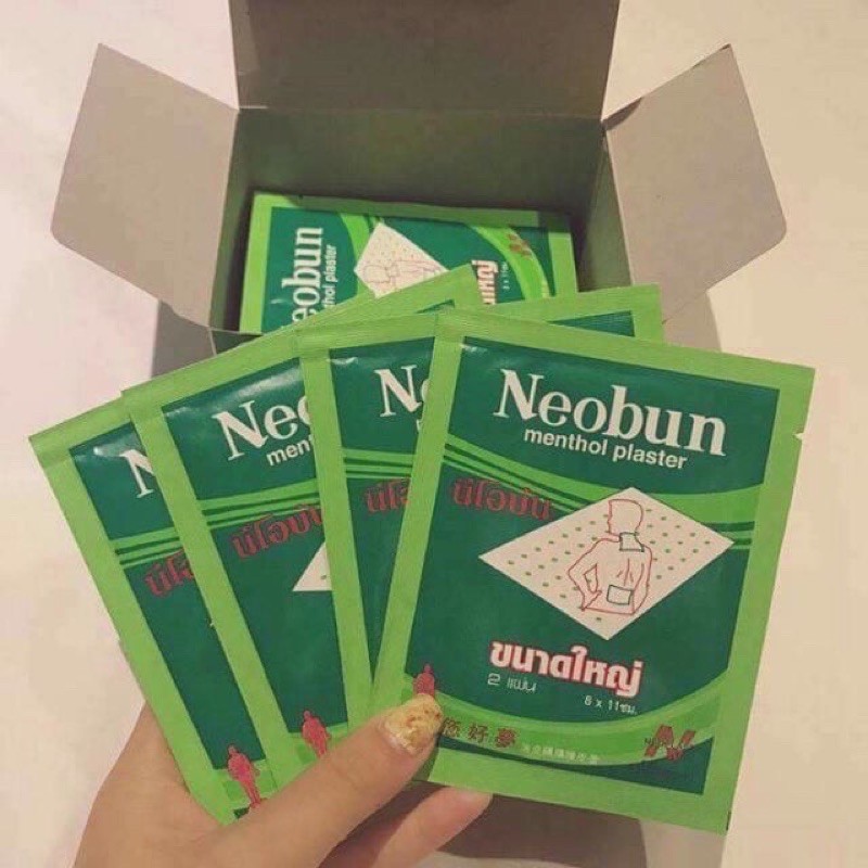 10 Miếng Dán Giảm Đau NeoBun Thái Lan 🇹🇭 1 Gói