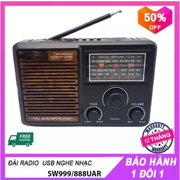 Ðài Radio Sony Nhật Hàng Bãi Chuyên dụng ÐỌC THẺ Nhớ, USB MP3 SONY SW-888UAR/ SW-999UAR Loa Ðài FM Nghe Nhac Chất Lượng