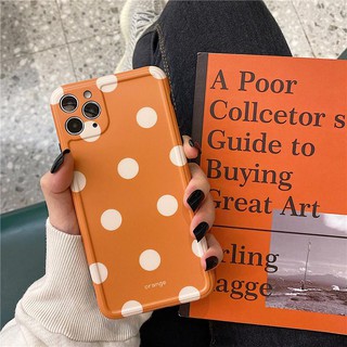 Ốp Lưng Silicon IMD Bảo Vệ Camera Polka Dots