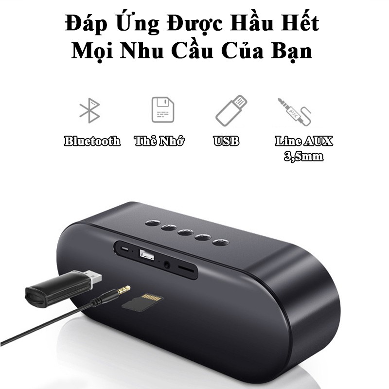 Loa blutooth không dây, loa bluetooth mini cáo cấp kết hợp thẻ nhớ và usb - bảo hành 1 năm.