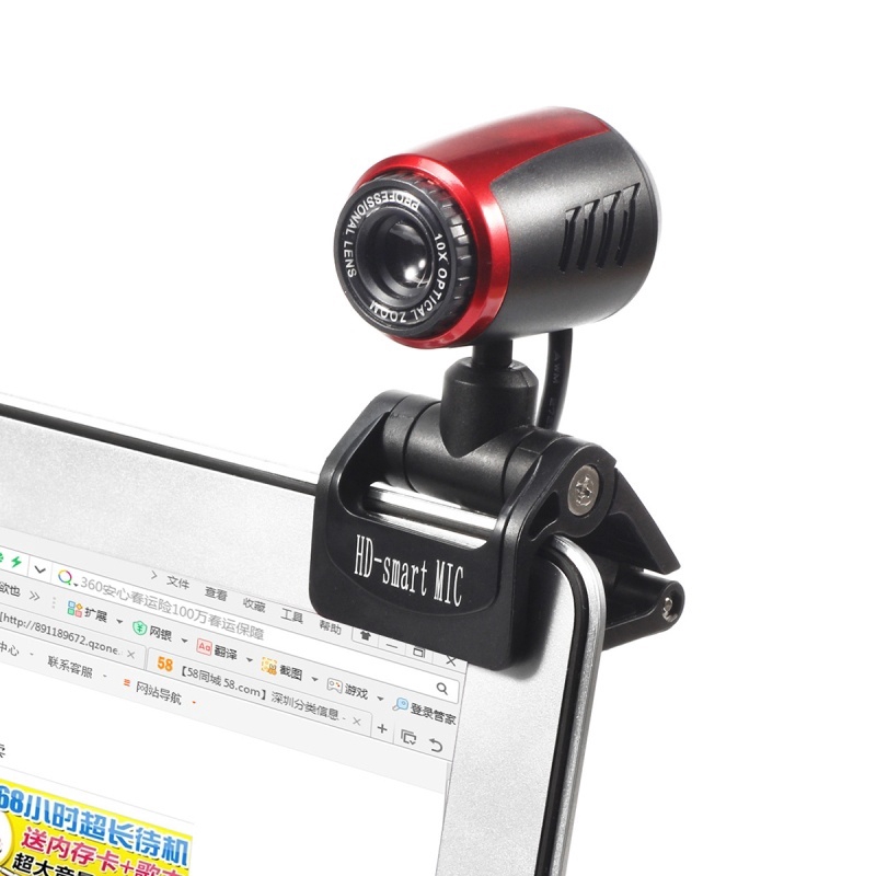 Webcam USB 2.0 1024x768 xoay 360 độ cho máy tính chất lượng cao