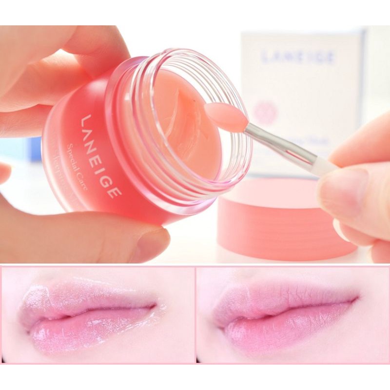 🦋giảm giá🦋Mặt nạ ngủ dành cho môi Laneige Lip Sleeping Mask Berry 3g / 20g Dưỡng ẩm, làm sáng các nếp nhăn trên môi, giảm sắc tố