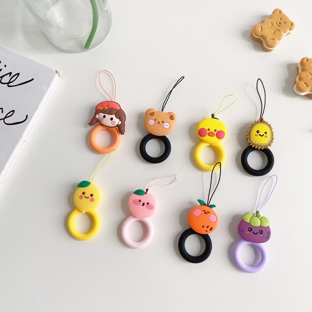 silicone strap for Phone Key Strap For Mobile Phone Strap Strap Bracelet Cartoon Phone Accessories
