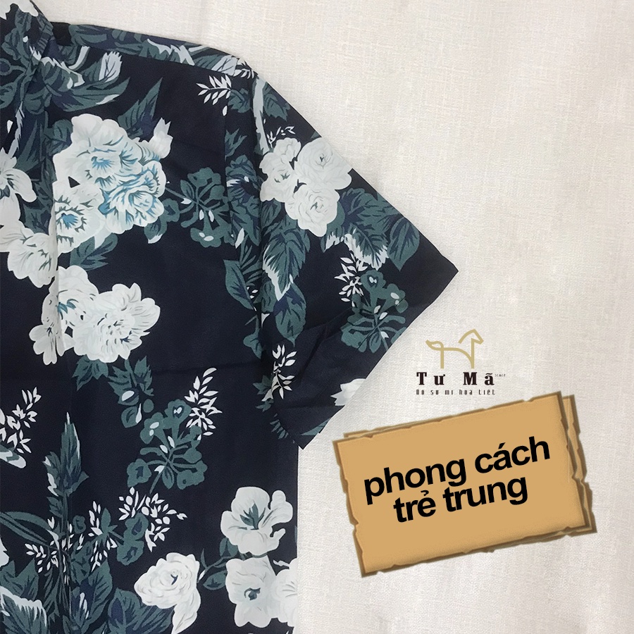 Áo sơ mi họa tiết nam ngắn tay 💝 FREESHIP 💝 áo sơ mi form rộng chất mát thích hợp cho đi làm, đi chơi | BigBuy360 - bigbuy360.vn