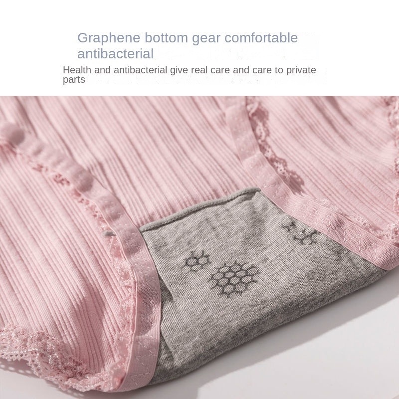 Quần Lót Cotton Phối Ren Chống Khuẩn Thiết Kế Quyến Rũ Thời Trang