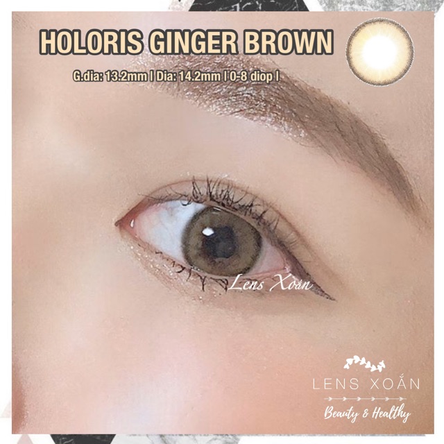 LENS 1 NGÀY HOLORIS GINGER BROWN