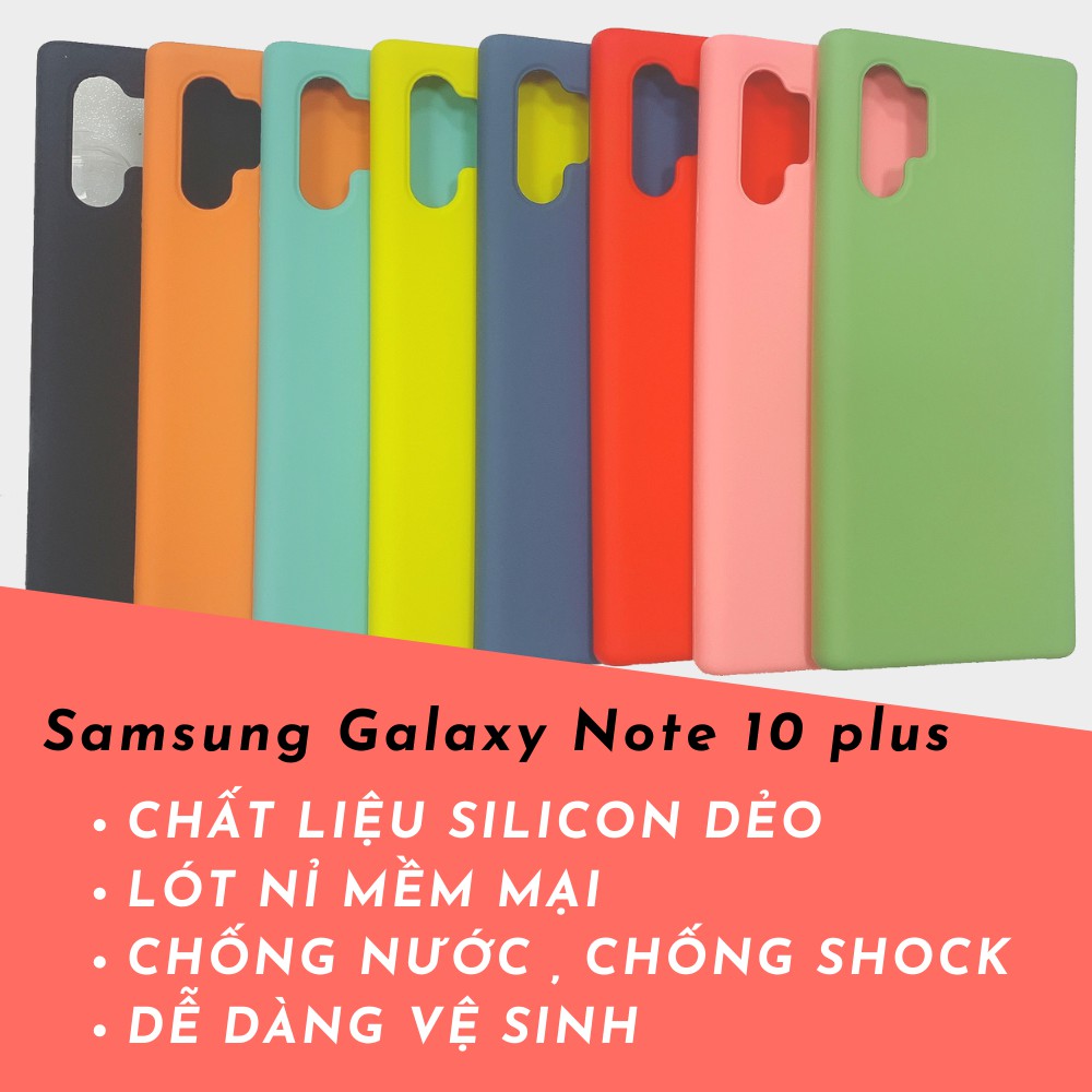 Ốp lưng chống bẩn samsung Note 10, Note 10 plus silicon dẻo VieCase