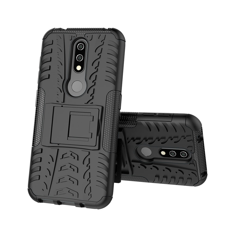 Ốp điện thoại PC cao su với giá đỡ thời trang cho Nokia 7.2 /Nokia 4.2 / Nokia 3.2 /Nokia 2.1