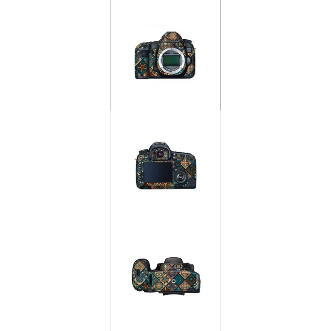 Combo Skin dành cho máy ảnh Body + Lens in hình theo yêu cầu cho Canon LG Sony Nikon Fujifilm decal máy ảnh 3M