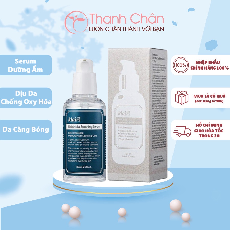 Tinh Chất Dưỡng Ẩm Chuyên Sâu Klairs Rich Moist Soothing Serum 80ml