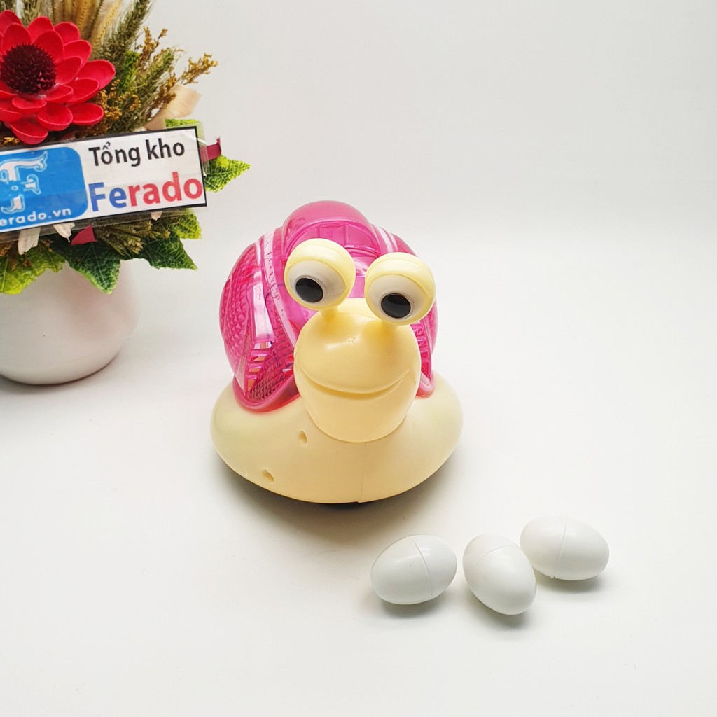 Đồ chơi trẻ em ốc sên đẻ trứng có 5 bài hát việt phát sáng