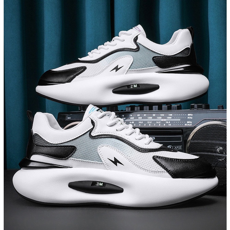 Giày nam thể thao sneaker ZM tia sét tăng chiều cao ( có 2 mầu )