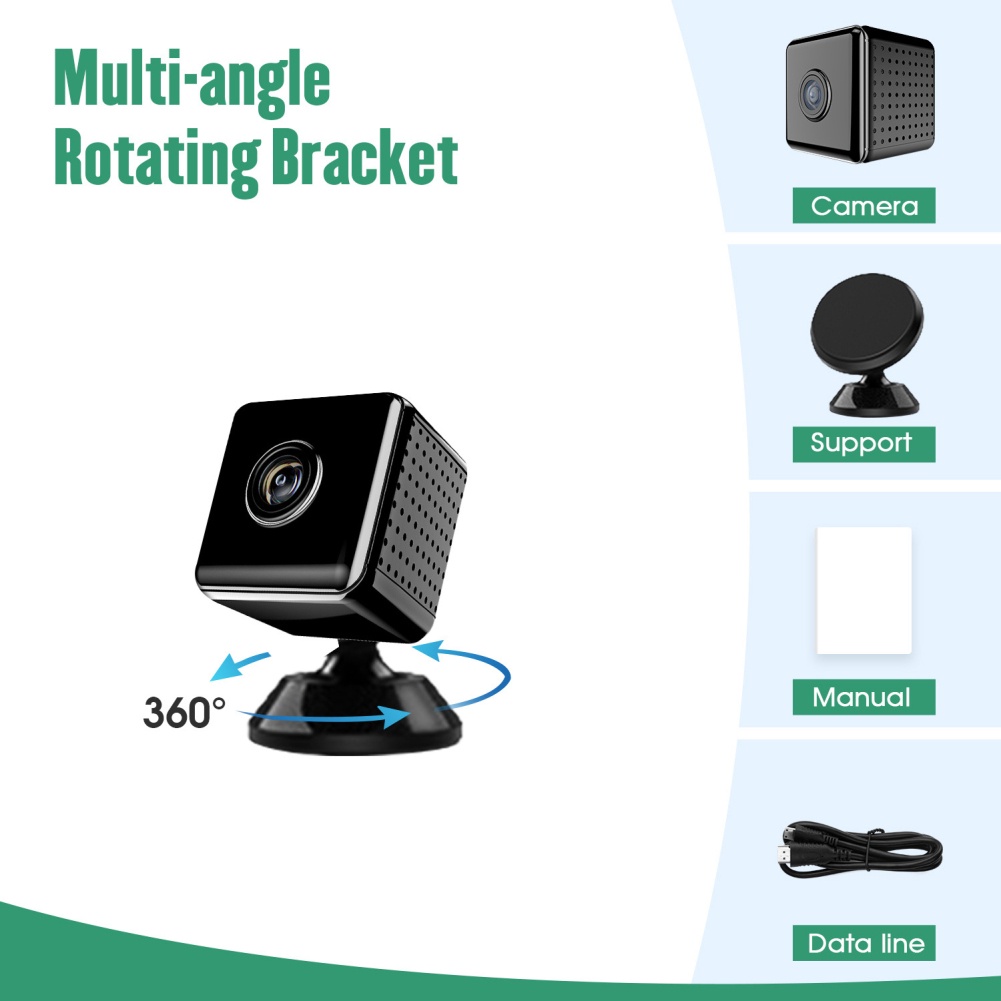 Camera Hd 1080P Camera Wifi Ip Camera Cảm Biến Camera Quan Sát Ban Đêm Từ Xa Màn Hình Nhỏ Camera Giám Sát Không Dây