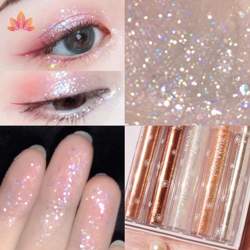 Phấn Mắt Dạng Lỏng Ánh Sao Lấp Lánh Nhanh Khô Lên Màu Chuẩn 5 Màu Sắc Tùy Chọn JP5