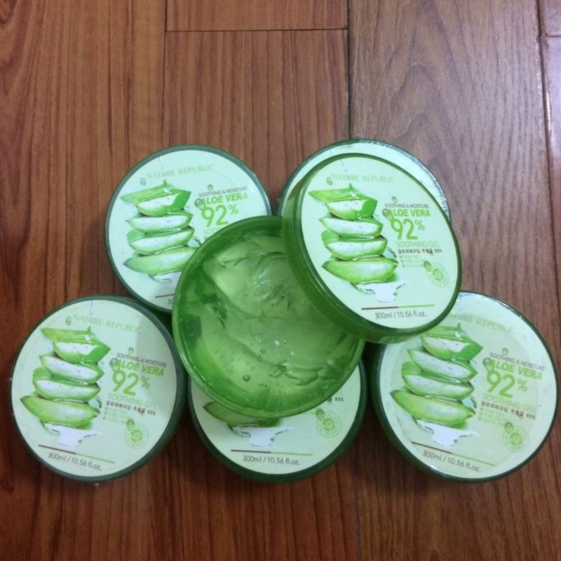 (Q1-HCM) Gel Nha Đam 92% (Nature Republic) - Kem Nha Đam Đa Năng - Gel Lô Hội Dưỡng Ẩm Làm Dịu Mát Da