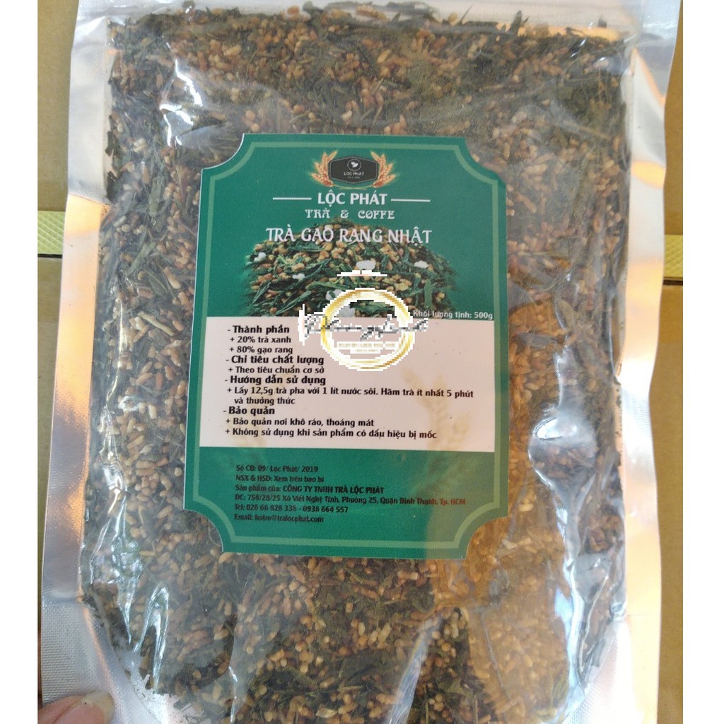  Trà Gạo Rang Nhật gói 500g Lộc phát