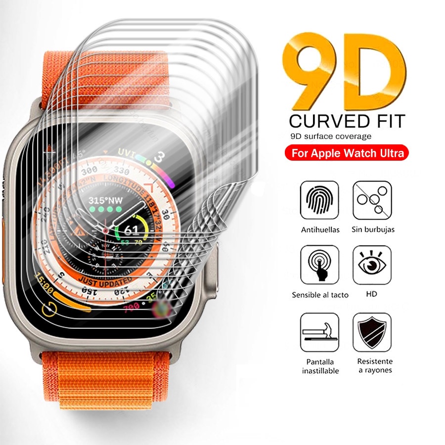 1 Phim Dán Hydrogel TPU Mềm Trong Suốt Bảo Vệ Màn Hình Chống Trầy Cho Đồng Hồ Thông Minh Apple Watch
