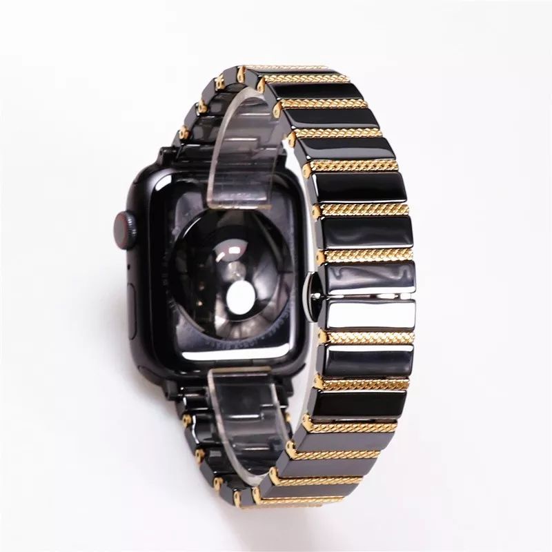 Dây gốm Ceramic sang trọng dành cho Apple Watch 4/5/6 40mm /44mm và Apple watch Series 7