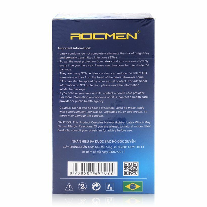 Bao Cao Su Gân Gai Tăng Khoái Cảm 10 chiếc Rocmen Cá ngựa xanh