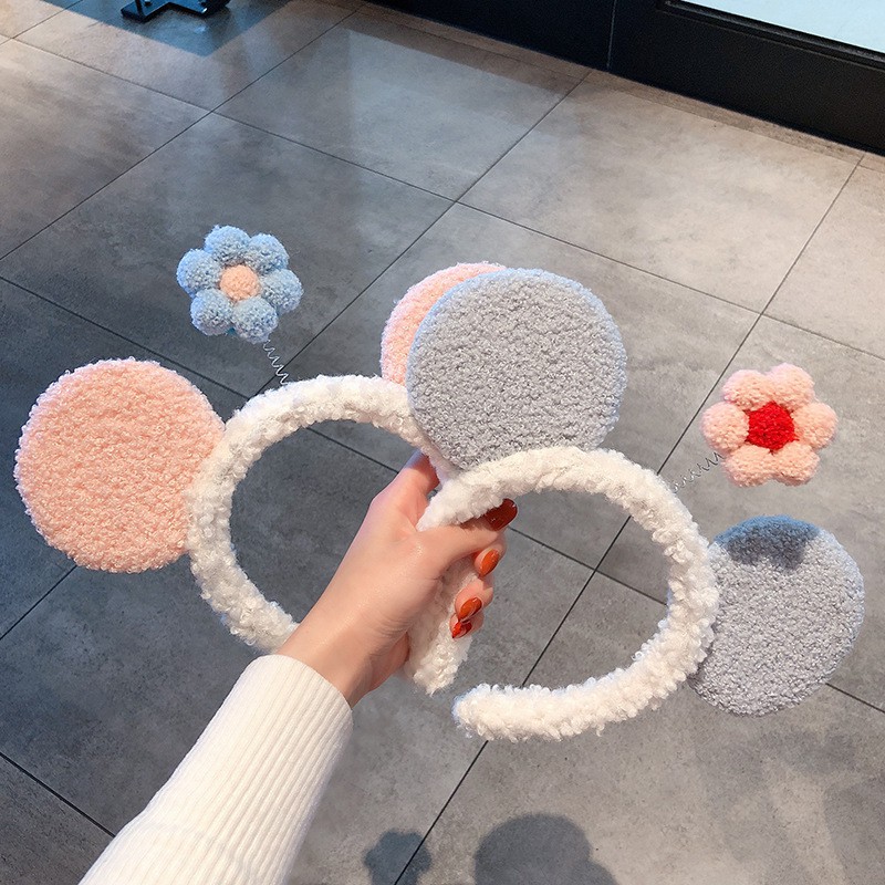 Băng Đô Cài Tóc Đính Hoa Dễ Thương