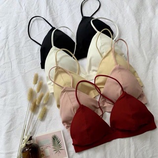 Bra cotton gân mềm
