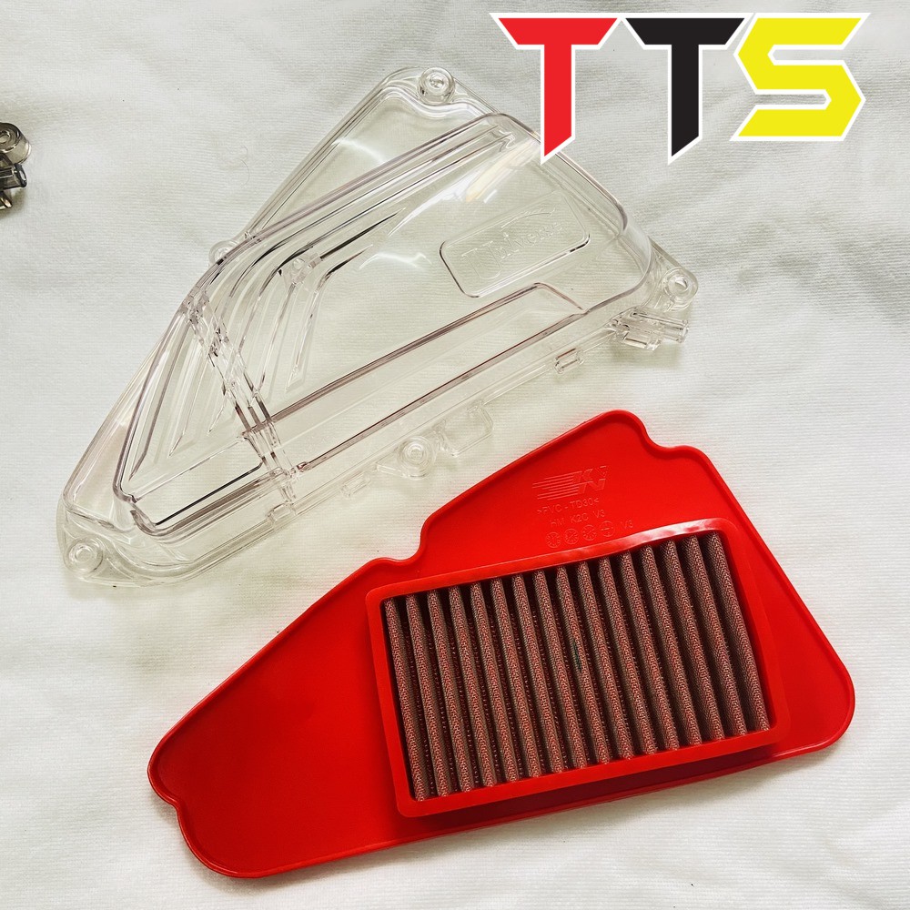 ( HÀNG MỚI ) Ốp lọc gió xe Vision 2021 trong suốt, lọc gió lưới thép sử dụng vĩnh viễn