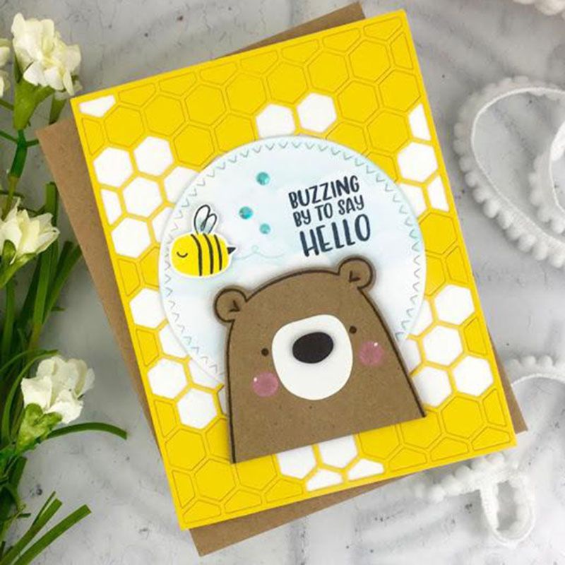 Khuôn Cắt Giấy Kim Loại Hình Gấu Xinh Xắn