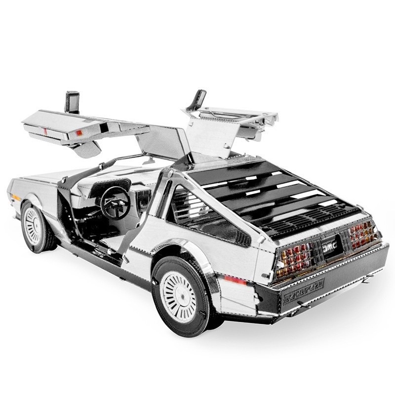 Mô hình 3D kim loại siêu xe DeLorean DMC-12 trong phim Back to the Future