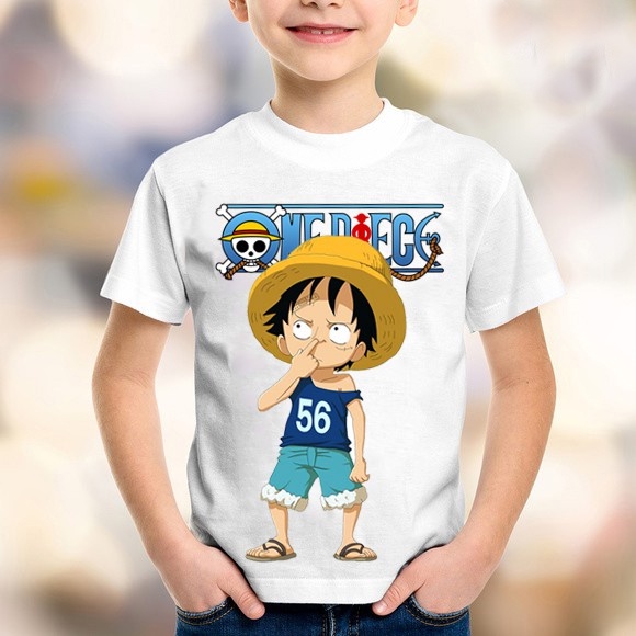 Áo One Piece [Đủ Size] Áo Thun in hình Luffy Zoro Ace One Piece Màu Trắng Cực Đẹp Vải Cotton | BigBuy360 - bigbuy360.vn