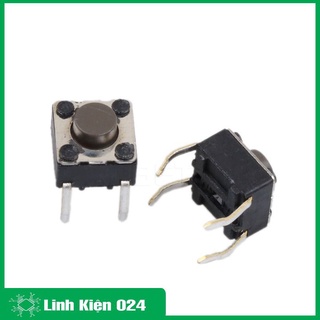 Nút nhấn 4 chân 6x6x5mm (đen 1 chiếc)
