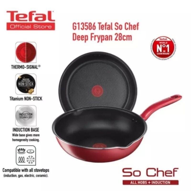 chảo tefal sâu lòng 24 cm chính hãng