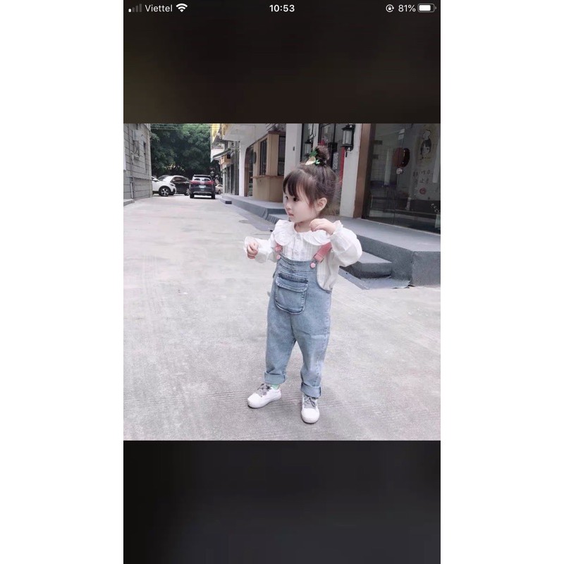 Yếm bò lót nỉ kèm hoạ tiết cánh thiên thần dành cho bé gái | BigBuy360 - bigbuy360.vn