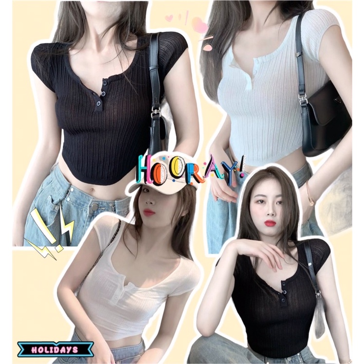 Áo Thun Vạt Bầu Phong Cách Chuẩn Ulzzang A5