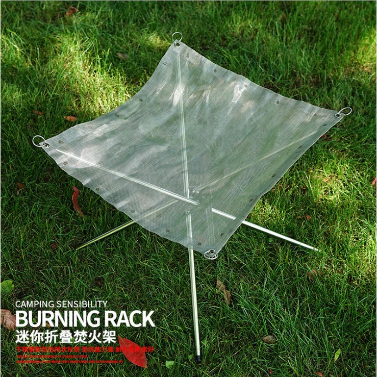 Lò Nướng Bbq Bằng Thép Không Gỉ Kích Thước 22 Inch Có Thể Gấp Gọn Tiện Dụng