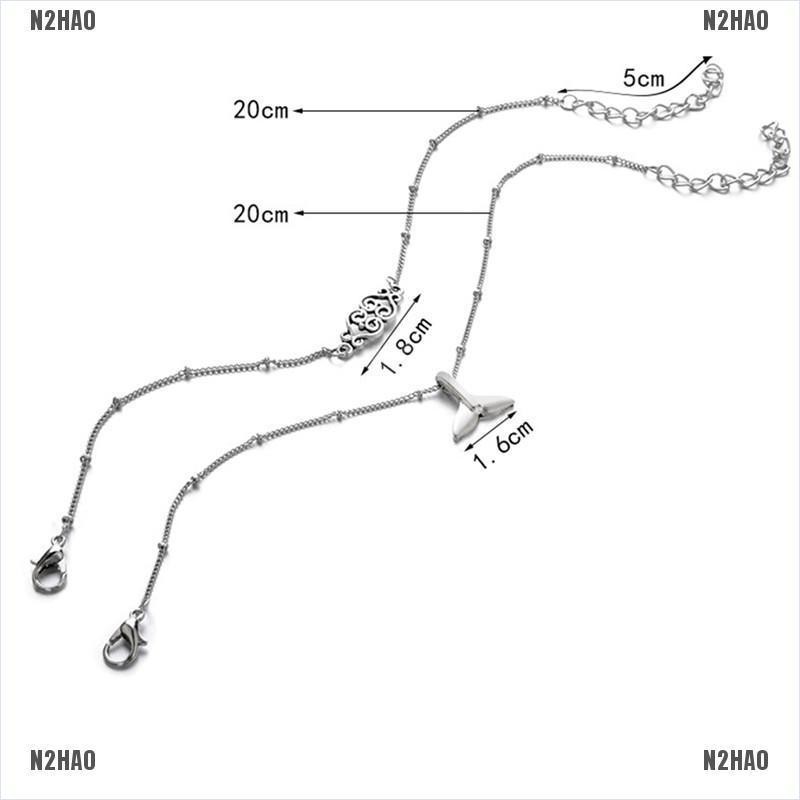 N2HAO Multilayer Fish Tail Silver Anklet Ankle Bracelet Barefoot Sandal Beach Jewelry | BigBuy360 - bigbuy360.vn