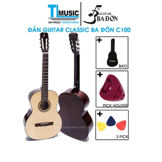 Mua  Chính hãng  Đàn Guitar Classic Ba Đờn C100 (Tặng kèm bao  capo  pick)