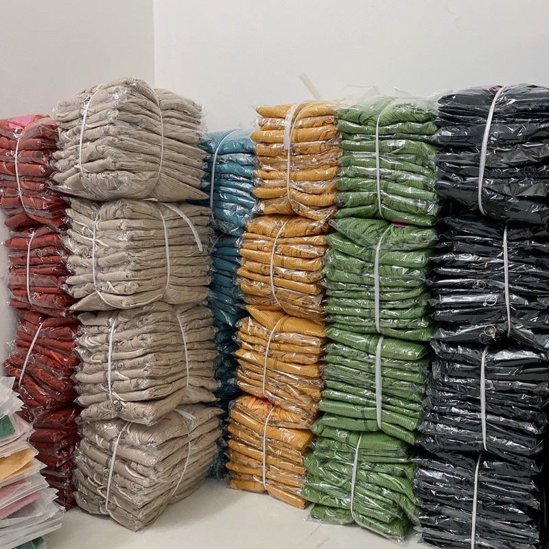 Áo khoác gân sọc y 6 túi