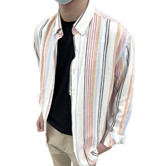 Áo sơ mi dài tay kẻ xọc linen cao cấp DICYDE VI1.BH.D.UD.02 | BigBuy360 - bigbuy360.vn