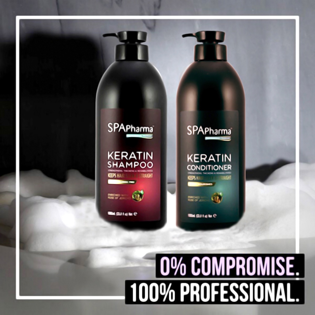 Set gội xả siêu phục hồi tóc chuẩn salon SPAPharma 1000ml
