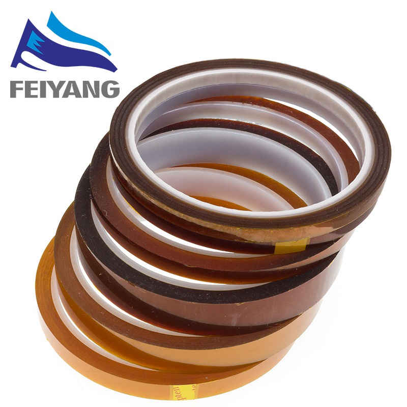 Băng keo cách điện, chịu nhiệt cao 400-500 độ chuyên dán đầu pin cách nhiệt cách điện,băng keo polyimide, Kapton