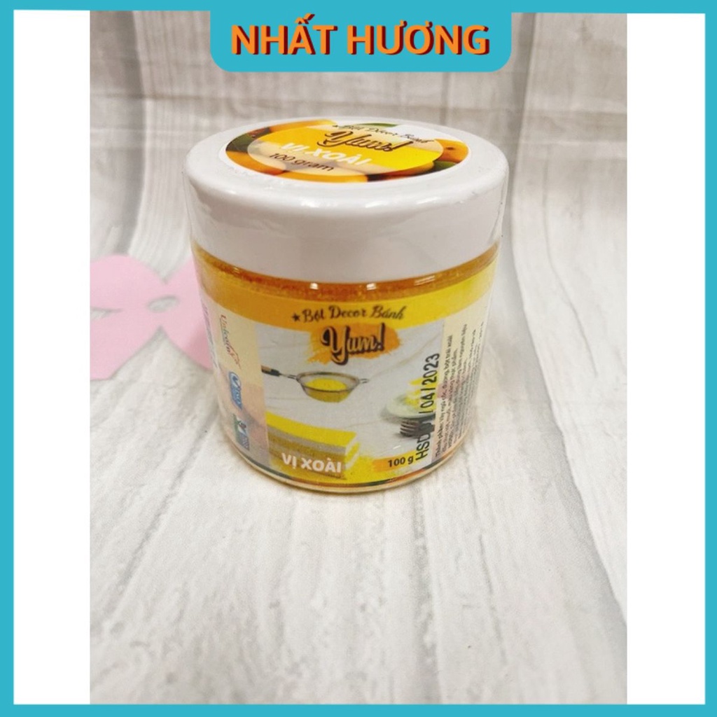 Bột Decor Bánh Vị Xoài 100gr
