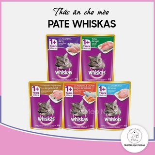 Pate gói WHISKAS 80g Thái Lan cho mèo