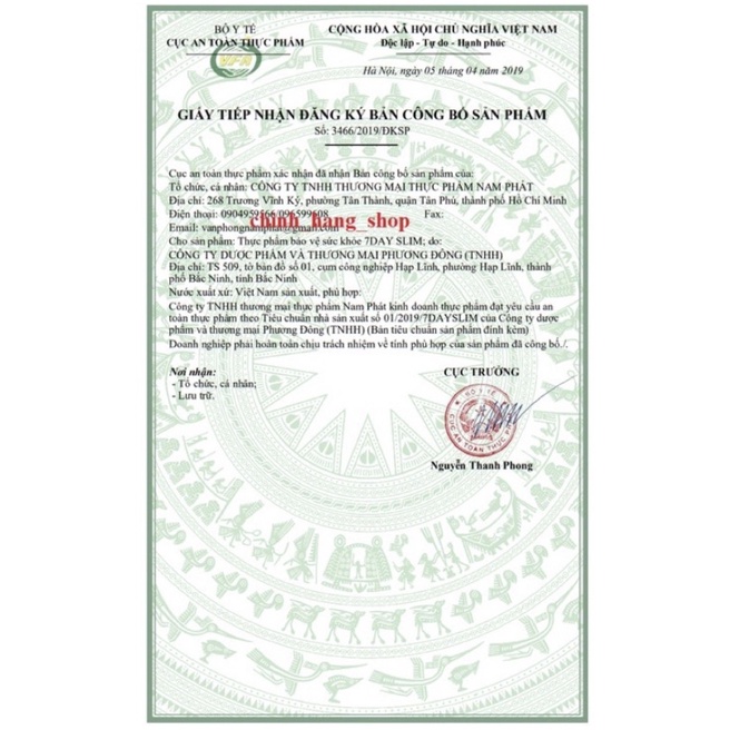 7 Day Slim Viên Uống Giảm Cân Nhập Khẩu Mỹ  - Cam Kết Chính Hãng