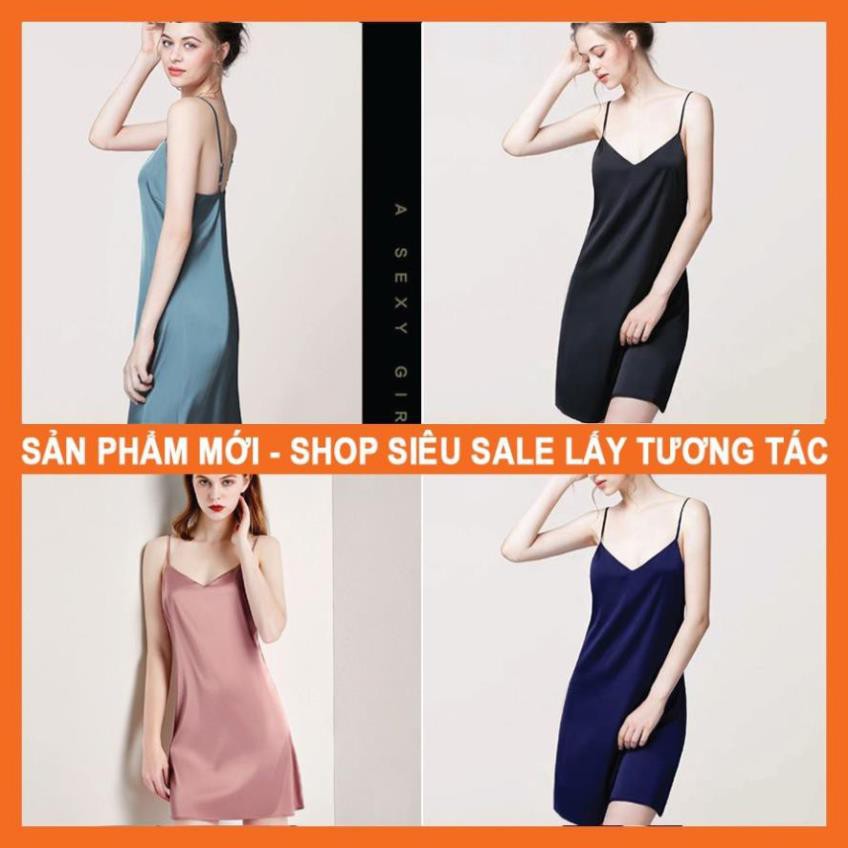 Váy ngủ 2 dây, lụa Hàn Cao Cấp, váy ngủ lụa hai dây sexy gợi cảm | WebRaoVat - webraovat.net.vn