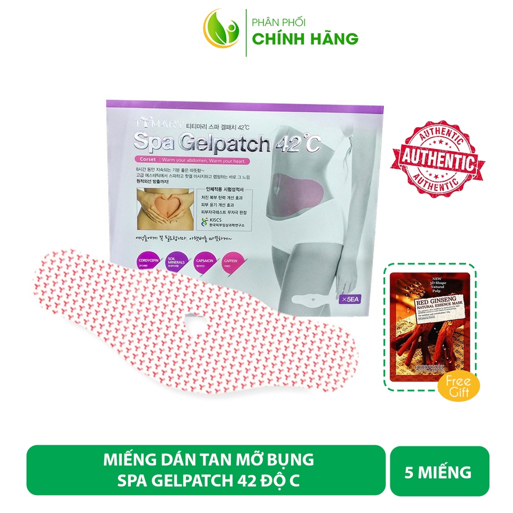 [CHÍNH HÃNG] Miếng dán giảm mỡ bụng Spa Gelpatch 42 độ C Hàn Quốc