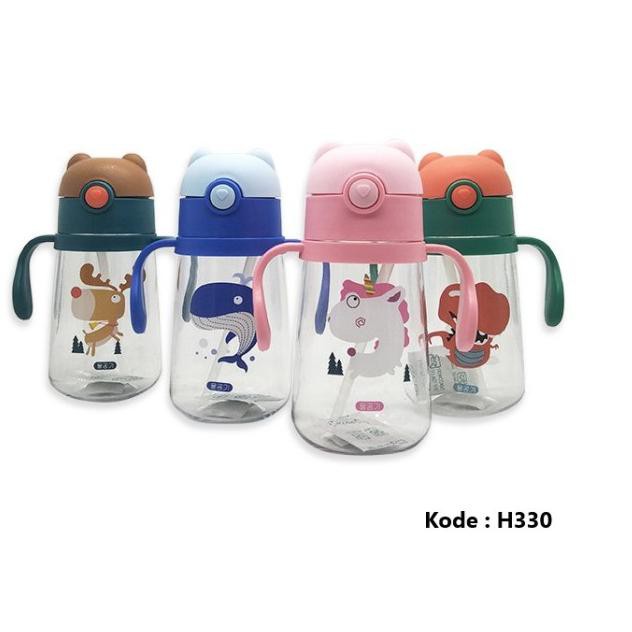 Bình Nước Nhựa Bpa Không Bpa Free 480ml (H330) Hình Cá Heo Dễ Thương